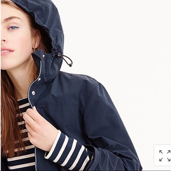 J.Crew Perfect Raincoat ☔️ size S navy - Picture 3 of 8